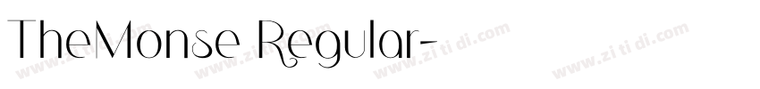 TheMonse Regular字体转换